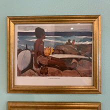 Load image into Gallery viewer, Set of 4 vintage framed prints of Vern Tremewen watercolors. Scenes of Maui. Sold as set of 4.