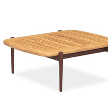 Load image into Gallery viewer, The Wailea Collection Nested Coffee Tables, Powder-coated aluminum frame and teak top. Maui Modern Home, Wailea, HI