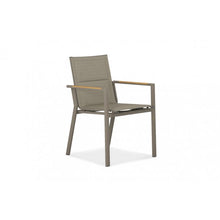 Load image into Gallery viewer, Hana Collection Stackable armless dining chair, powder-coated aluminum frame (available in 3 colors) and padded sling seats.  Beautiful, durable.  Maui Modern Home, Wailea, HI, Brown Jordan, Janus et Cie, Barlow Tyrie, High end outdoor furniture, Maui Modern Home, Wailea, HI