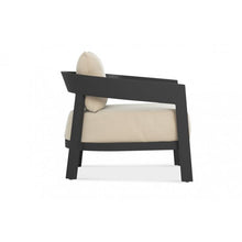 Load image into Gallery viewer, This beautiful oversized lounge chair in the perfect complement to other pieces in the Wailea Collection. Available in a teak frame or powder-coated aluminum frame (white pearl or asteroid) and a variety of fabrics. It has a fixed bottom cushion and a loose back cushion.