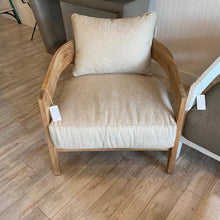 Load image into Gallery viewer, This beautiful oversized lounge chair in the perfect complement to other pieces in the Wailea Collection. Available in a teak frame or powder-coated aluminum frame (white pearl or asteroid) and a variety of fabrics. It has a fixed bottom cushion and a loose back cushion.