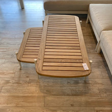 Load image into Gallery viewer, The Wailea Collection Nested Coffee Tables, Powder-coated aluminum frame and teak top. Maui Modern Home, Wailea, HI