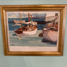 Load image into Gallery viewer, Set of 4 vintage framed prints of Vern Tremewen watercolors. Scenes of Maui. Sold as set of 4.