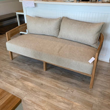 Load image into Gallery viewer, Wailea Collection Loveseat shown with Teak frame, luxury outdoor furniture, Wailea, HI Maui Modern Home