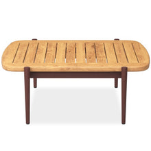 Load image into Gallery viewer, The Wailea Collection Nested Coffee Tables, Powder-coated aluminum frame and teak top. Maui Modern Home, Wailea, HI