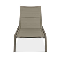 Load image into Gallery viewer, The Hana Collection sunlounger/chaise lounge chair has an Aluminum frame and padded sling seat. Maui Modern Home, Wailea, HI