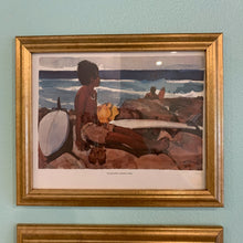Load image into Gallery viewer, Set of 4 vintage framed prints of Vern Tremewen watercolors. Scenes of Maui. Sold as set of 4.

