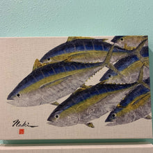 Load image into Gallery viewer,  a form of art known as Gyotaku. The images are created by pressing rice paper onto a fish covered in ink or paint.
