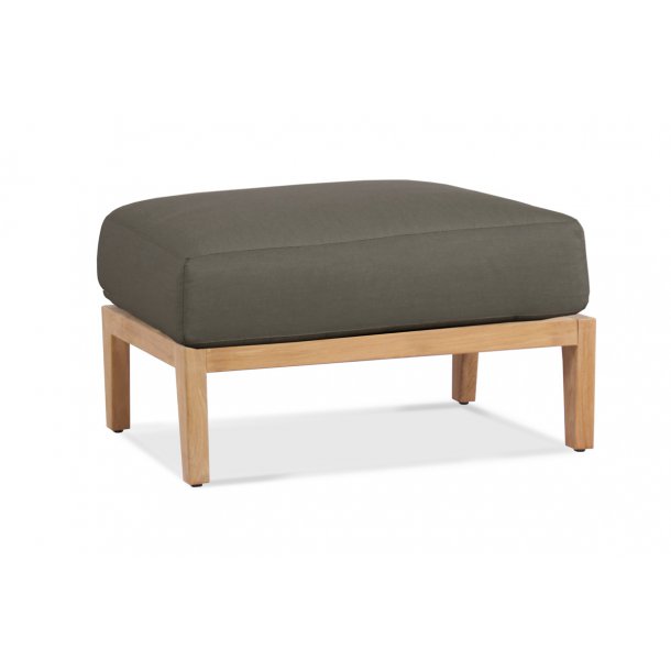 A perfect complement to the Wailea Collection lounge chair.  Available in a powder-coated aluminum frame (white pearl or asteroid) or natural sanded teak.  Price with standard fabric....but can be special ordered in a variety of fabrics.