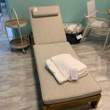 Load image into Gallery viewer, Solid teak sunlounger, adjustable back, set of wheels for easy placement, available with or without padded cushion, maui Modern Home, Wailea, HI, Brown Jordan, Glouster, barlow tyrie
