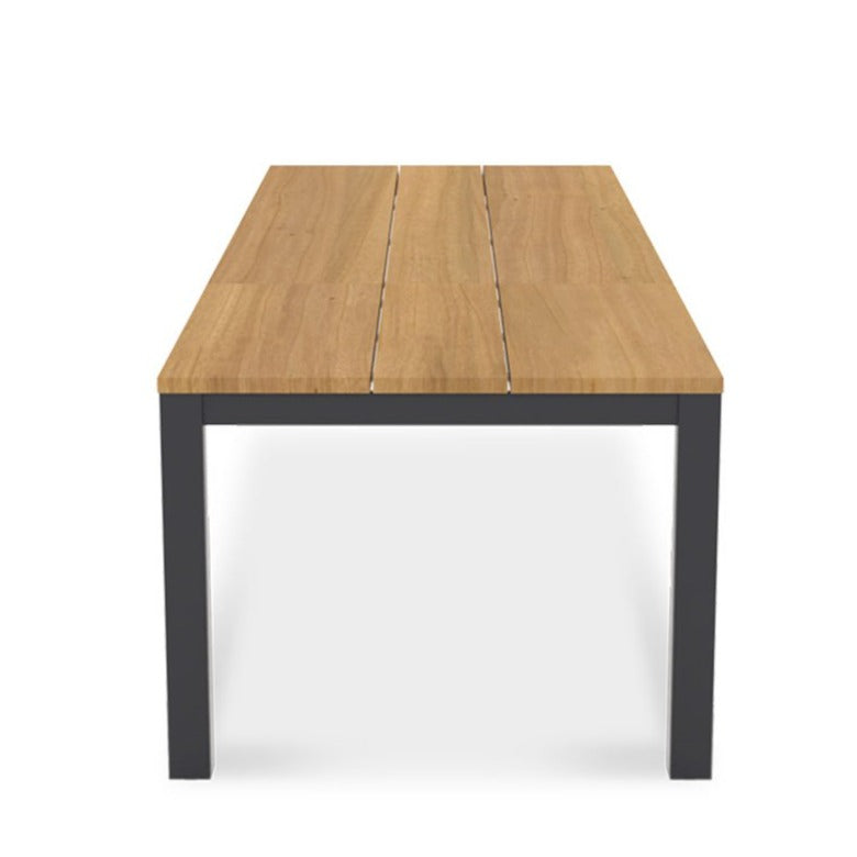 Wailea Collection Extendable Dining Table, Teak and powder-coated aluminum, Maui Modern Home, Wailea, HI