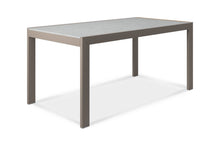 Load image into Gallery viewer, Hana Collection Dining Table, powder-coated aluminum base, teak or ceramic top, available in 2 sizes, Maui Modern Home, Wailea, HI
