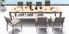 Load image into Gallery viewer, Wailea Collection Extendable Dining Table, Teak and powder-coated aluminum, Maui Modern Home, Wailea, HI
